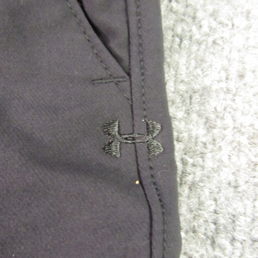 Under Armour Golf Shorts Mens 40x11 Black Flat Front Performance UA Match Play - Picture 5 of 11